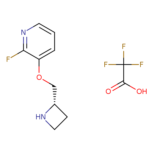 OC(=O)C(F)(F)F.Fc1ncccc1OC[C@@H]1CCN1