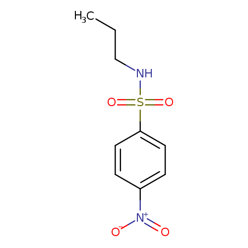 CCCNS(=O)(=O)c1ccc(cc1)[N+](=O)[O-]