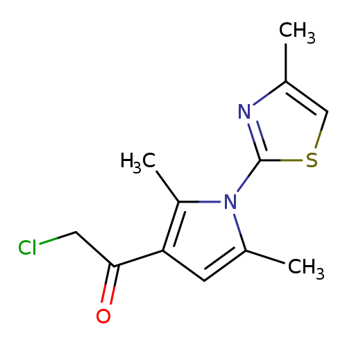 ClCC(=O)c1cc(n(c1C)c1scc(n1)C)C