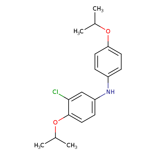 CC(Oc1ccc(cc1)Nc1ccc(c(c1)Cl)OC(C)C)C