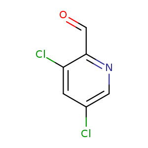 O=Cc1ncc(cc1Cl)Cl