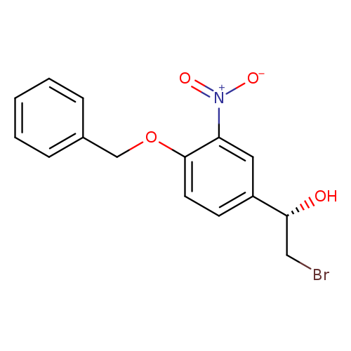 BrC[C@H](c1ccc(c(c1)[N+](=O)[O-])OCc1ccccc1)O