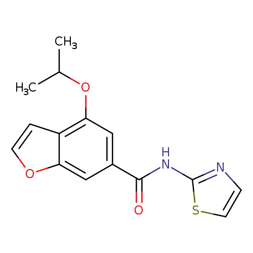 CC(Oc1cc(cc2c1cco2)C(=O)Nc1nccs1)C