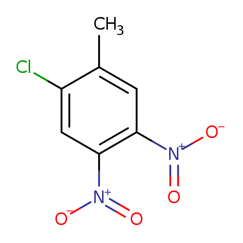 Cc1cc([N+](=O)[O-])c(cc1Cl)[N+](=O)[O-]