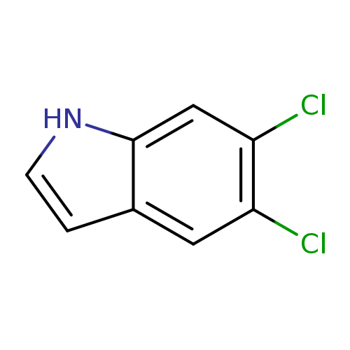 Clc1cc2[nH]ccc2cc1Cl