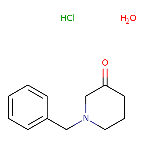 O=C1CCCN(C1)Cc1ccccc1.O.Cl