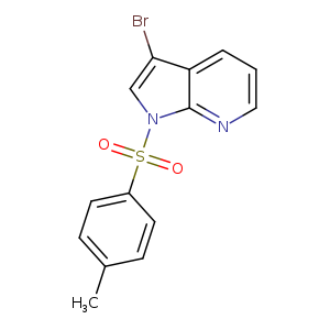 Cc1ccc(cc1)S(=O)(=O)n1cc(c2c1nccc2)Br
