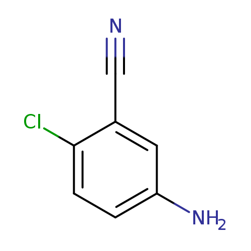 N#Cc1cc(N)ccc1Cl