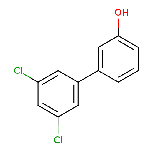 Oc1cccc(c1)c1cc(Cl)cc(c1)Cl