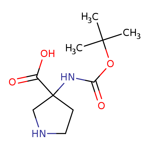 O=C(NC1(CNCC1)C(=O)O)OC(C)(C)C