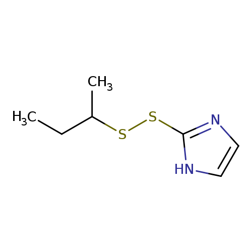 CCC(SSc1ncc[nH]1)C