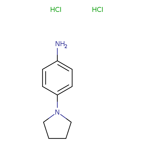 Nc1ccc(cc1)N1CCCC1.Cl.Cl