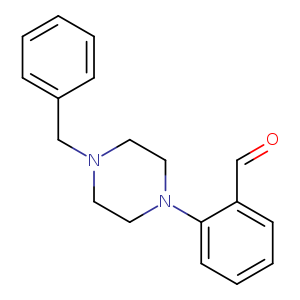O=Cc1ccccc1N1CCN(CC1)Cc1ccccc1