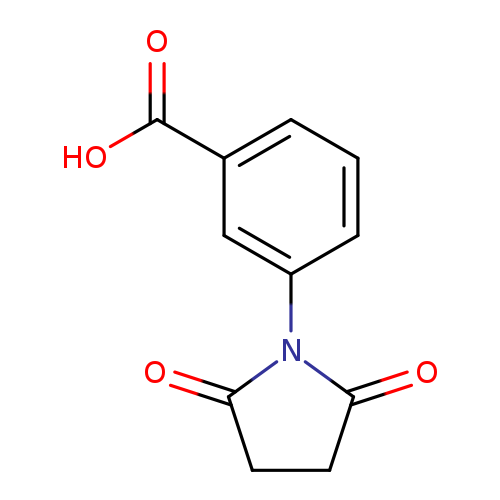 O=C1CCC(=O)N1c1cccc(c1)C(=O)O