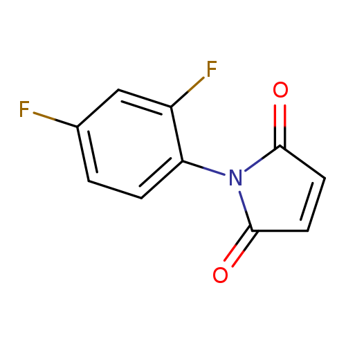 Fc1ccc(c(c1)F)N1C(=O)C=CC1=O