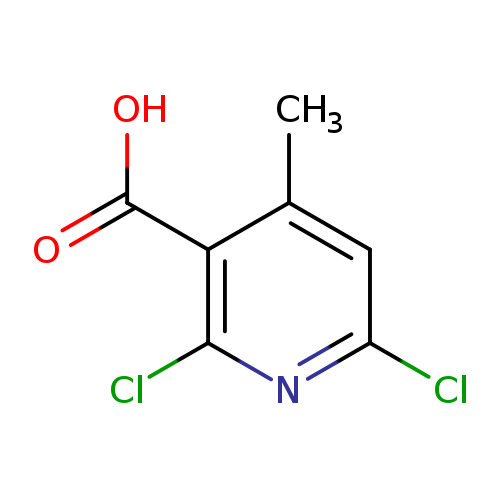 Clc1cc(C)c(c(n1)Cl)C(=O)O