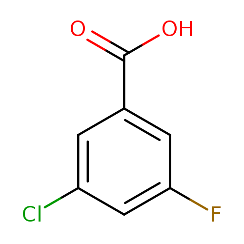 Fc1cc(Cl)cc(c1)C(=O)O