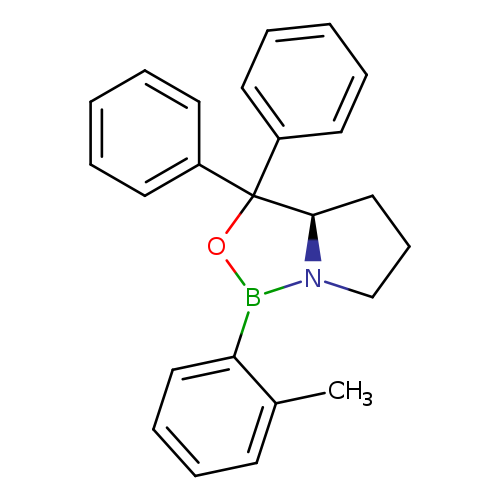 Cc1ccccc1B1OC([C@@H]2N1CCC2)(c1ccccc1)c1ccccc1