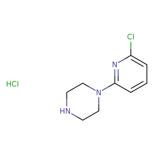 Clc1cccc(n1)N1CCNCC1.Cl