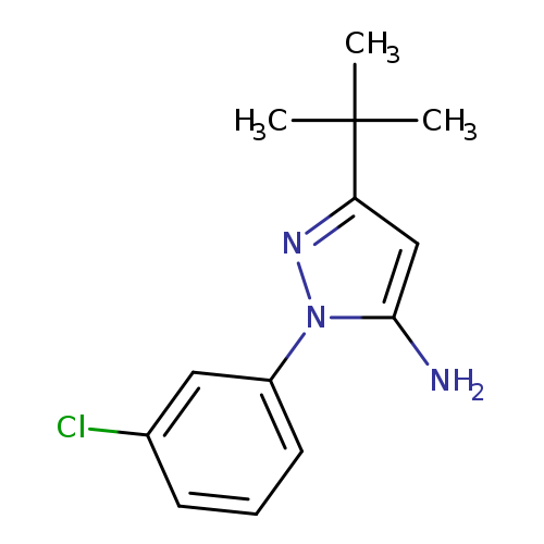 Clc1cccc(c1)n1nc(cc1N)C(C)(C)C
