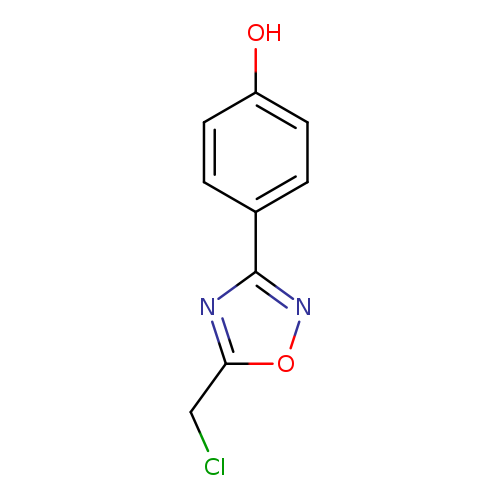 ClCc1onc(n1)c1ccc(cc1)O
