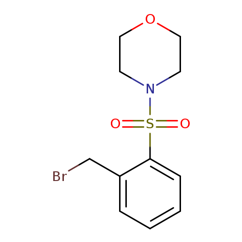 BrCc1ccccc1S(=O)(=O)N1CCOCC1