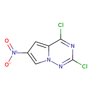 Clc1nn2cc(cc2c(n1)Cl)[N+](=O)[O-]