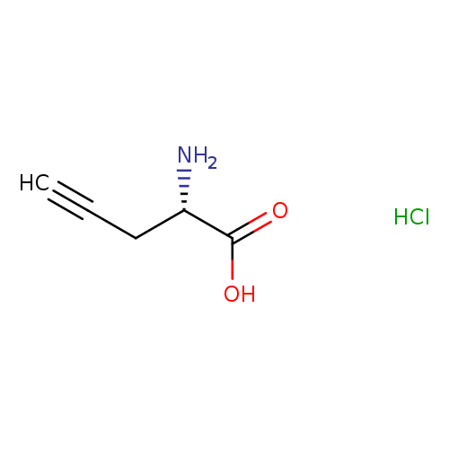 N[C@H](C(=O)O)CC#C.Cl