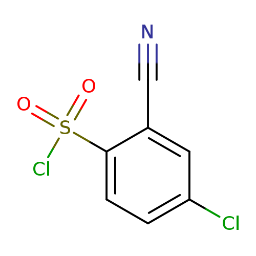 N#Cc1cc(Cl)ccc1S(=O)(=O)Cl