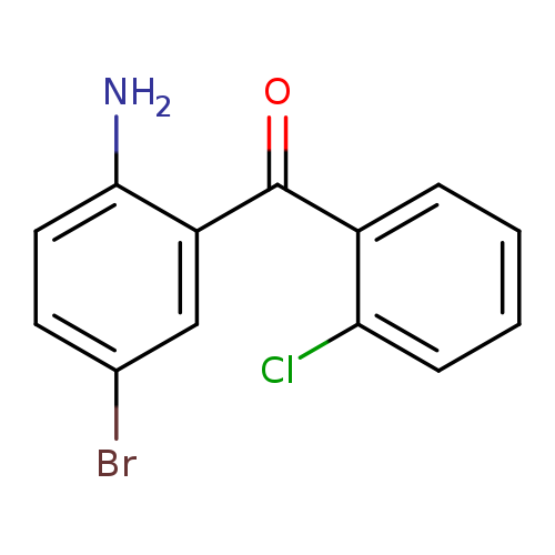 Brc1ccc(c(c1)C(=O)c1ccccc1Cl)N