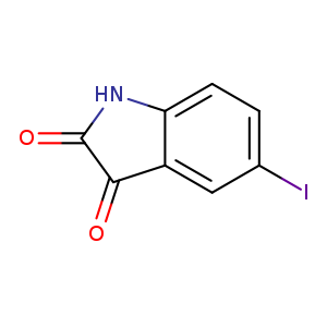 Ic1ccc2c(c1)C(=O)C(=O)N2