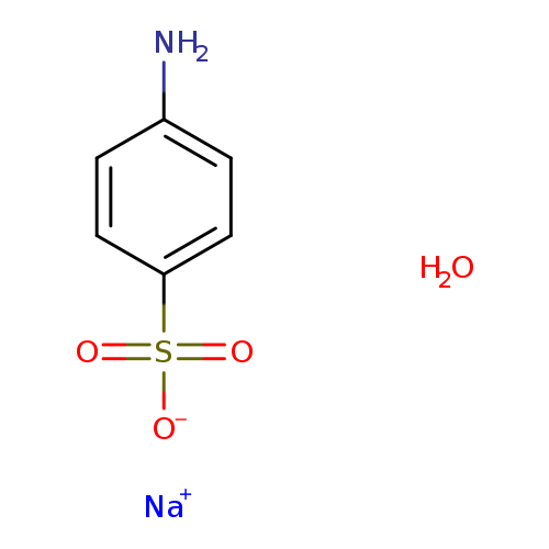 Nc1ccc(cc1)S(=O)(=O)[O-].O.[Na+]