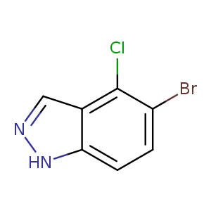 Brc1ccc2c(c1Cl)cn[nH]2