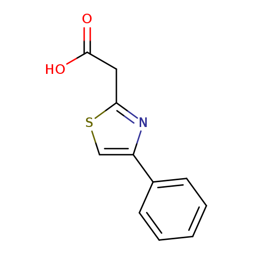 OC(=O)Cc1scc(n1)c1ccccc1