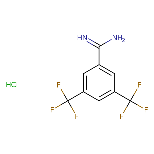 NC(=N)c1cc(cc(c1)C(F)(F)F)C(F)(F)F.Cl