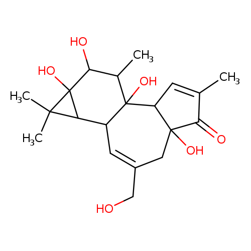OCC1=CC2C3C(C3(C)C)(O)C(C(C2(C2C(C1)(O)C(=O)C(=C2)C)O)C)O