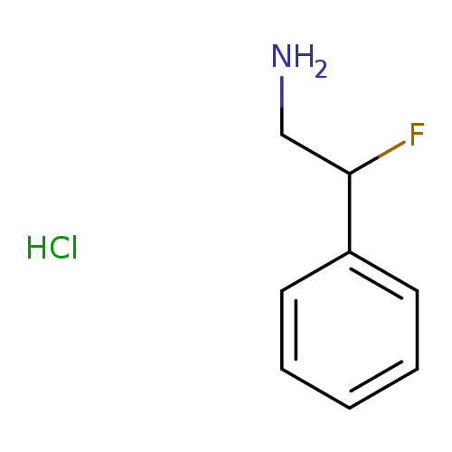 NCC(c1ccccc1)F.Cl