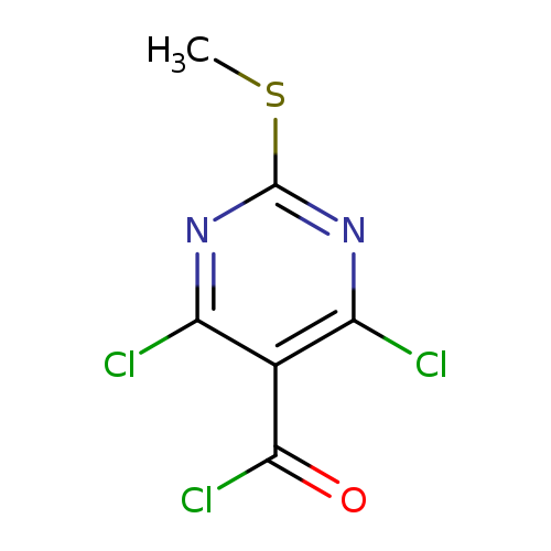 CSc1nc(Cl)c(c(n1)Cl)C(=O)Cl