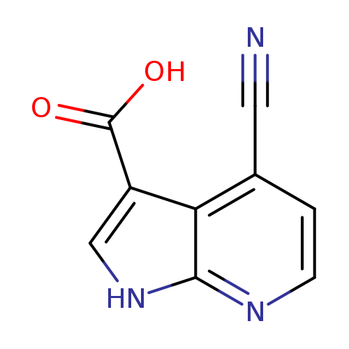 N#Cc1ccnc2c1c(c[nH]2)C(=O)O