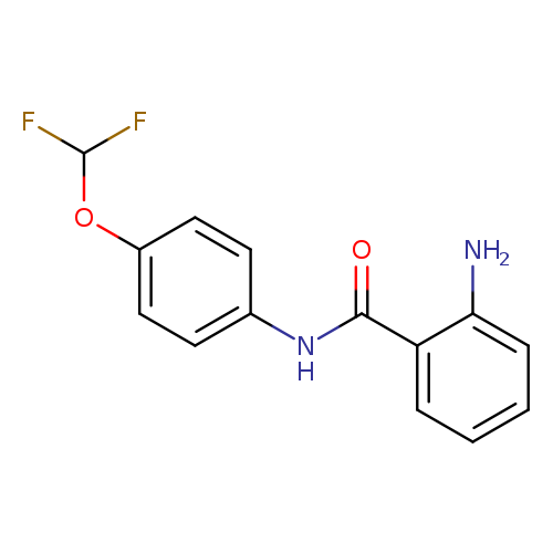 FC(Oc1ccc(cc1)NC(=O)c1ccccc1N)F