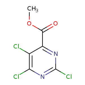 COC(=O)c1nc(Cl)nc(c1Cl)Cl