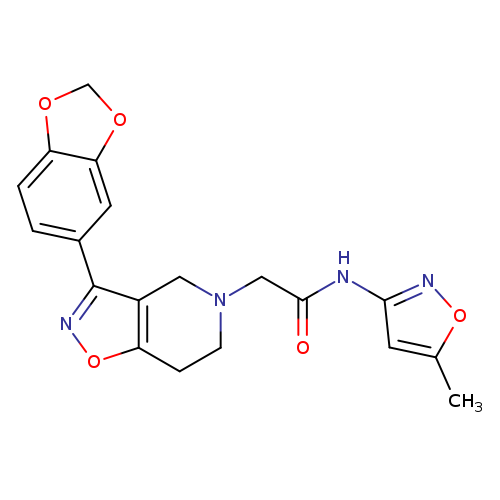 O=C(Nc1noc(c1)C)CN1CCc2c(C1)c(no2)c1ccc2c(c1)OCO2