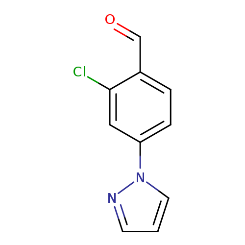 O=Cc1ccc(cc1Cl)n1cccn1