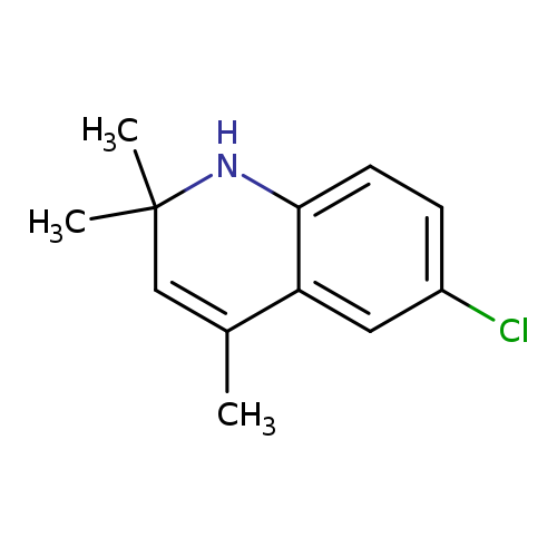Clc1ccc2c(c1)C(=CC(N2)(C)C)C