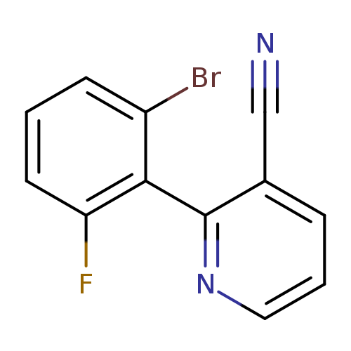 N#Cc1cccnc1c1c(F)cccc1Br