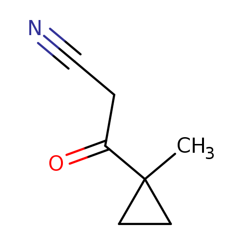 N#CCC(=O)C1(C)CC1