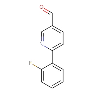 O=Cc1ccc(nc1)c1ccccc1F