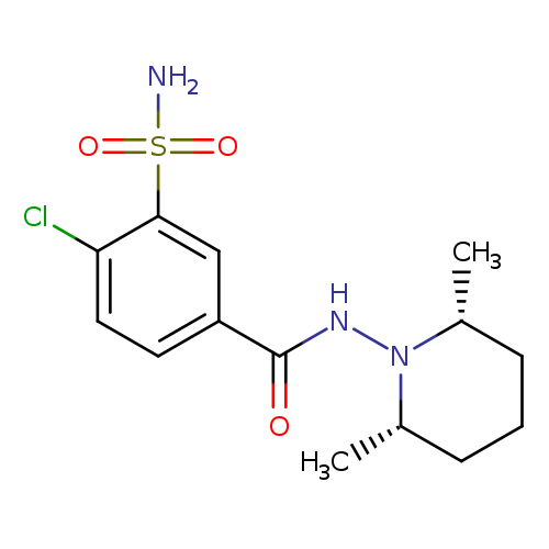 C[C@@H]1CCC[C@@H](N1NC(=O)c1ccc(c(c1)S(=O)(=O)N)Cl)C