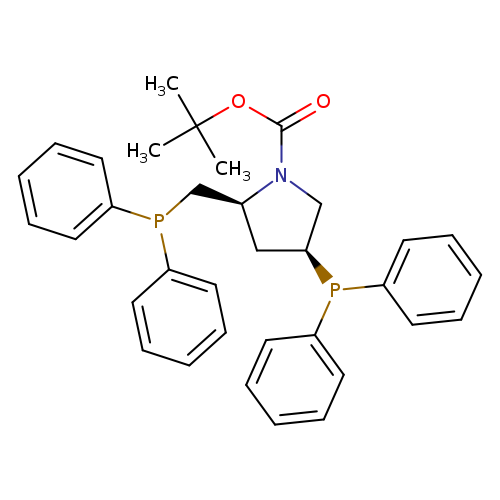 O=C(N1C[C@H](C[C@H]1CP(c1ccccc1)c1ccccc1)P(c1ccccc1)c1ccccc1)OC(C)(C)C