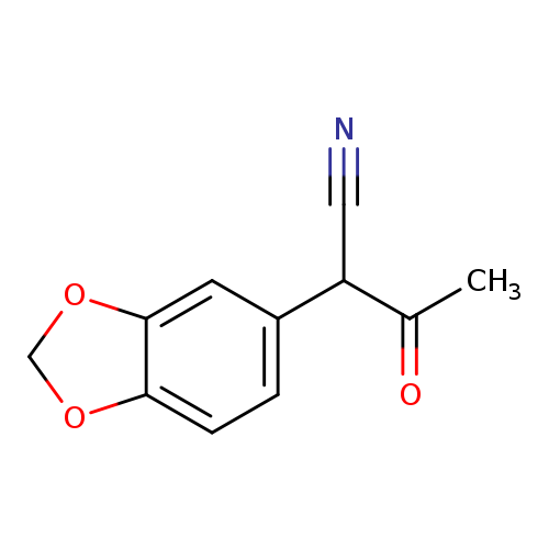 N#CC(c1ccc2c(c1)OCO2)C(=O)C